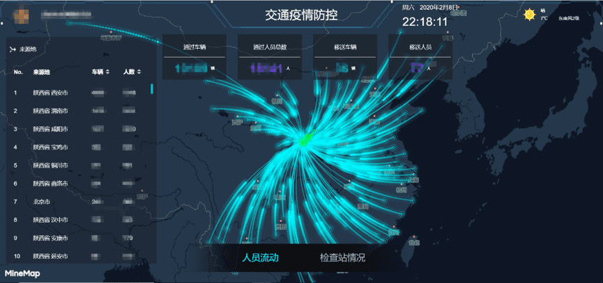 拉斯维加斯9888旗下世纪高通助力西安上线“交通疫情防控作战图”